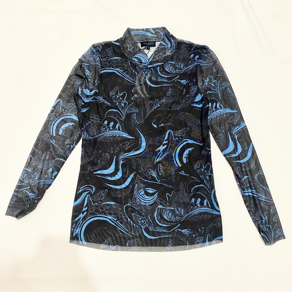Ted Baker Judine Mesh High Neck Top